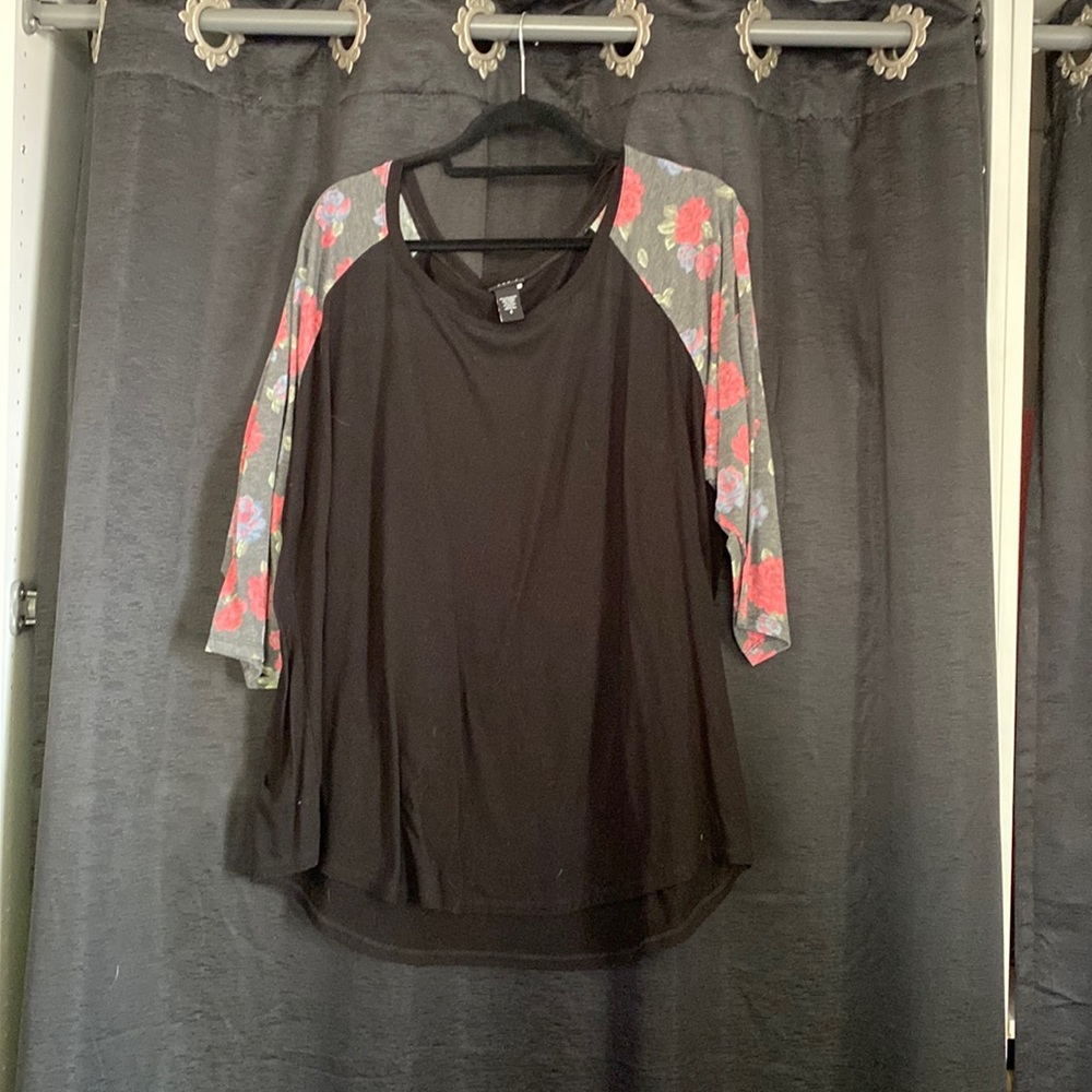 Floral Baseball Tee